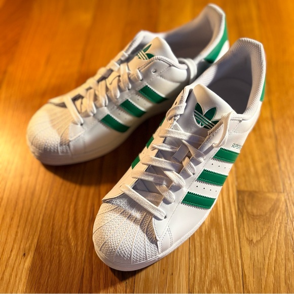 Adidas Superstar White Green - Picture 2 of 6